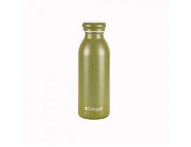 Boobam Bottle Lite Olive Green, Μπουκάλι Θερμός, 500ml