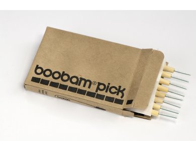 Boobam Bamboo Interdental Brush, Μεσοδόντια Βουρτσάκια, 8τμχ