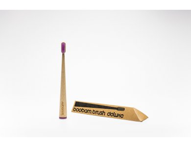 Boobam Brush Deluxe Adult, Purple, Medium, Οδοντόβουρτσα Ενηλίκων