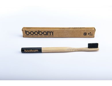 Boobam BrushStyle Adult Black, Medium, Οδοντόβουρτσα Ενηλίκων