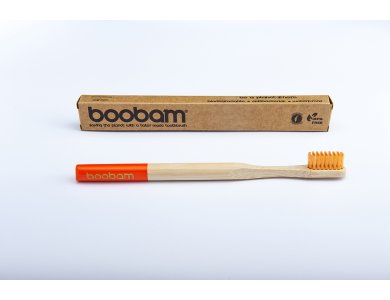 Boobam BrushStyle Adult Orange, Medium, Οδοντόβουρτσα Ενηλίκων