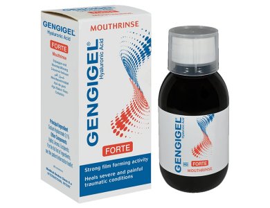 Gengigel Forte Mouthrinse Hyaluronic Acid Στοματικό Διάλυμα Καταπράυνσης & Προστασίας για τα Ούλα, 100ml
