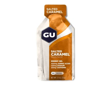 GU Energy Gel Salted Caramel Ενεργειακό Gel Elevated Electrolytes Με Γεύση Αλατισμένης Καραμέλας Καφεϊνη 20mg, 32gr
