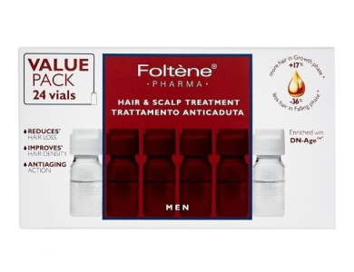 Foltene Pharma Hair & Scalp Treatment for Men Αγωγή κατά της Τριχόπτωσης με Αμπούλες για Άντρες Value Pack, 24 x 6ml