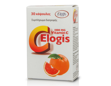 Elogis Vitamin Vit-C 1000mg Συμπλήρωμα Διατροφής με Βιταμίνη C, 30caps