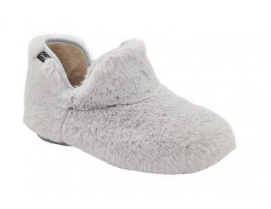 Scholl Molly Bootie L.Grey Γυναικείες Παντόφλες Με Συνθετική Γούνα, No41