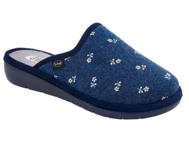 Scholl Lauren Navy Blue Γυναικεία Ανατομική Παντόφλα, Νο37