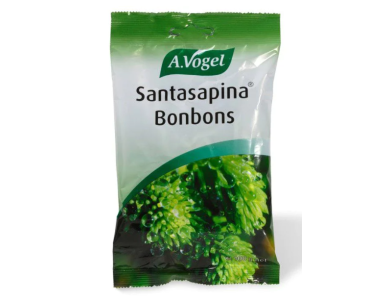 A. Vogel Santasapina Bonbons Γεμιστές Καραμέλες με Φρέσκο Άγριο Έλατο για Πονόλαιμο, Βήχα & Βραχνάδα, 100gr