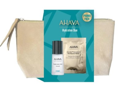 Ahava Hydration Duo Promo Hyaluronic Acid Serum Ορός Υαλουρονικού για Πρόσωπο & Λαιμό, 30ml & Osmoter Eye Patches Single Pair Μάσκα Ματιών, 1ζευγάρι, 1σετ