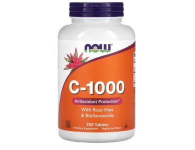 Vitamin C-1000 RH NO Timed Release, 250tabs