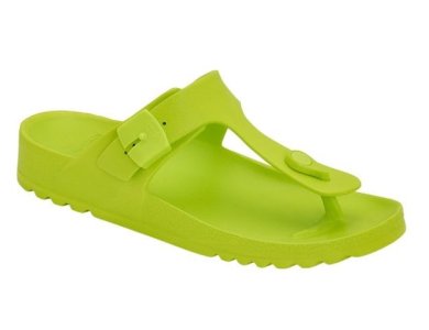 Scholl Bahia Flip- Flop Lime Green, Γυναικείο Ανατομικό Σανδάλι, Nο38