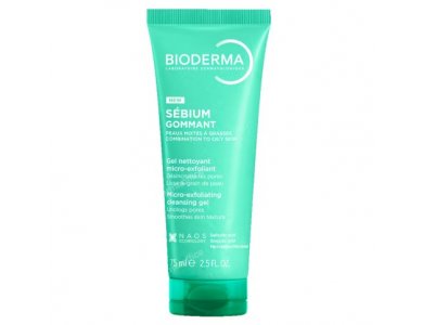 Bioderma Sebium Gommant, Απολεπιστικό Καθαριστικό Τζελ για Μικτό προς Λιπαρό Δέρμα με Τάση Ακμής, 75ml