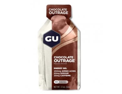 Gu Energy Gel Caffeine Chocolate Outrage Ενεργειακό Τζελ με Γεύση Σοκολάτα, 32gr