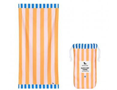 Dock & Bay: Πετσέτα θαλάσσης Quickdry - Mellow Yellow (Μικροϊνες) XL (200x90εκ.)