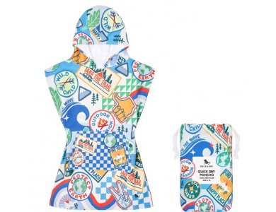 Dock & Bay Παιδικό πόντσο Into The Wild Microfiber , Microfiber, για 6-10 ετών