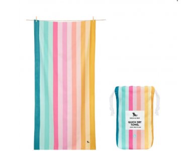 Dock & Bay Πετσέτα θαλάσσης Quickdry Coastal Candy, Μικροϊνες No.XL 200x90εκ.