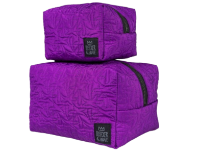 Bleecker & Love Palm Purple Pouch, Γυναικείο Νεσεσέρ, (Large)