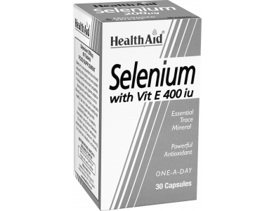 Health Aid Selenium 100μg + Vitamin E 400i.u  30caps
