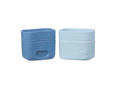 B.Box Silicone Snack Cups Ocean Κυπελάκια Σιλικόνης για Μικρά Σνακ, 2τμχ