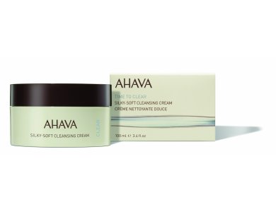 Ahava Time To Clear Silky Soft Cleansing Cream, Απαλή Μεταξένια Κρέμα Καθαρισμού Για το Προσώπο, 100ml