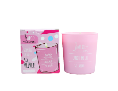 Aloe+Colors Scented Candle So Velvet, Αρωματικό Κερί Σόγιας