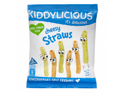 Kiddylicious Cheesy Straws 9m+ Καλαμάκια Τυριού, 12gr