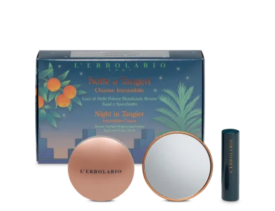 L’ Erbolario Notte A Tangeri Irresistible Charm Kit με Αστραφτερή Πούδρα Λάμψης με Καθρεφτάκι & Kajal για τα Μάτια