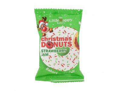The Little Happy Donut Xmas, Φράουλα, 60gr