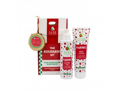 Aloe+Colors X-Mas,The Kourabies Set με Aφρόλουτρο 200ml & Κρέμα Σώματος 120ml, 1σετ