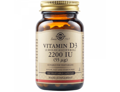 Solgar Vitamin D-3 2200 IU 100Vegs.Caps