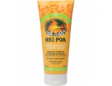 Hei Poa Velvety Cream Monoi Oil & Mango Butter, Ενυδατική Κρέμα Σώματος με Monoi & Βούτυρο από Μάνγκο, 200ml