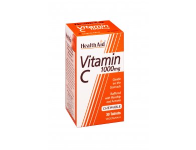 Health Aid Vitamin C 1000mg Chewable Orange Flavour 30tabs