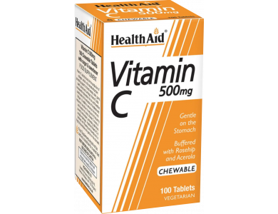 Health Aid Vitamin C 500mg ΜΑΣΩΜΕΝΗ 100tabs-Economy