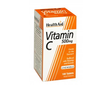 Health Aid Vitamin C 500mg ΜΑΣΩΜΕΝΗ 100tabs-Economy