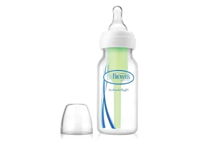 Dr. Brown's Options+ Anti-Colic Μπιμπερό Πλαστικό με Στενό Λαιμό 0m+ 120ml