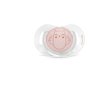 Suavinex Bonhomia Owl Physio Φυσιολογική Πιπίλα Σιλικόνης (0-6m+), Ροζ, 1τμχ