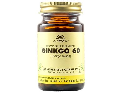 Solgar Ginkgo Biloba 60mg, 60veg.caps