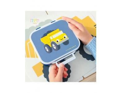 A little lovely company: Δοχείο φαγητού Bento με χωρίσματα- 900ml - Dump truck