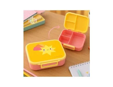 A little lovely company: Δοχείο φαγητού Bento με χωρίσματα- 900ml - Shooting star
