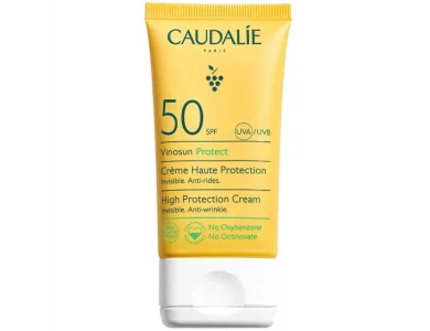 Caudalie Vinosun High Protection Cream SPF50 Αντηλιακό Προσώπου, 50ml