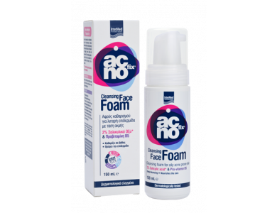 InterMed Αcnofix Foam, Καθαριστικός Αφρός Προσώπου για Λιπαρή με Τάση Ακμής Επιδερμίδα, 150ml