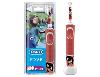 Oral-B Vitality Kids Promo Ηλεκτική Οδοντόβουρτσα Pixar 3+ Ετών & Θήκη Ταξιδίου, 1τμχ