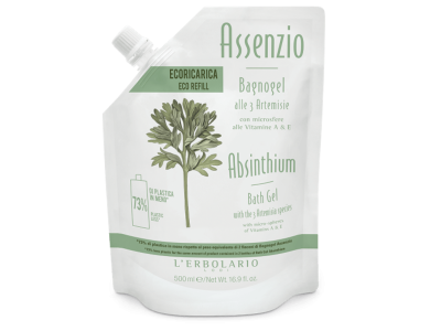 L'erbolario Assenzio Ανταλλακτικό Αφρόλουτρο Gel 500ml