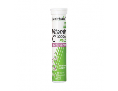 Health Aid Vitamin C 1000mg Plus  Echinacea 20eff.tabs