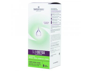 Superfoods S-Detox Φόρμουλα Αποτοξίνωσης & Αδυνατίσματος, 300ml