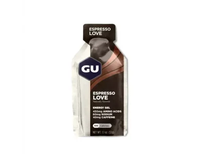 GU Energy Gel Espresso Love (Ενεργειακό Τζέλ Υδατανθράκων με Καφεΐνη με Γεύση Εspresso), 32gr