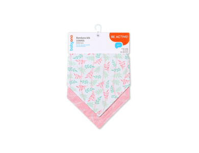 BabyOno Bandana Bib Leaves, Σαλιάρες - Mπαντάνες 0m+, 2 τμχ