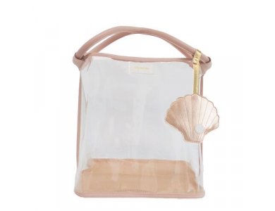 Play and Store Τσάντα Θαλάσσης με Δίχτυ, Ροζ