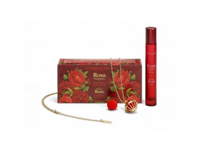 L’erbolario Rosa Purpurea Limited Edition, Profumo, Άρωμα 15ml & Κολιέ Κόσμημα