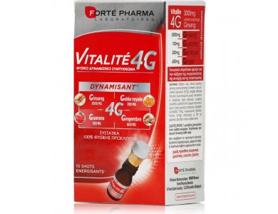 Forte Pharma ENERGY VITALITE 4G Ενίσχυση Σωματικής και Πνευματικής Δύναμης, 10 μονοδόσεις